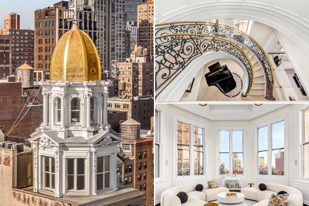 Portrait NYC Penthouse Crowned With Golden Dome Lists For $25 Million After 25 Years Of Ownership