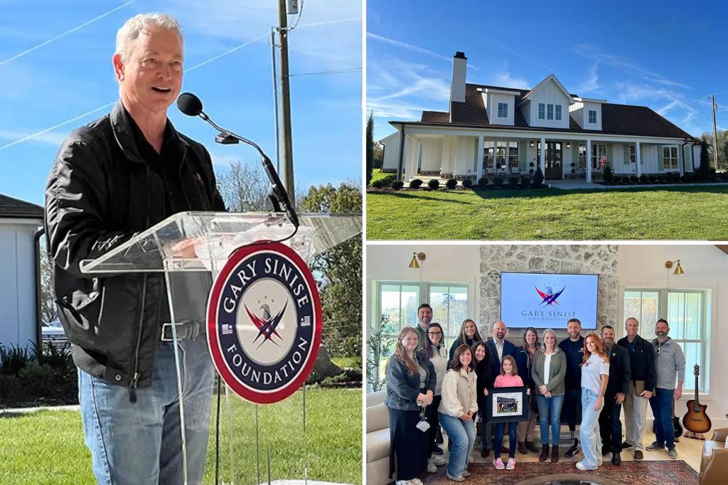 Gary Sinise Foundation, construction company donates free home to wounded military veteran