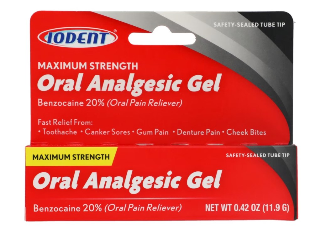 Iodent maximum strength oral analgesic gel