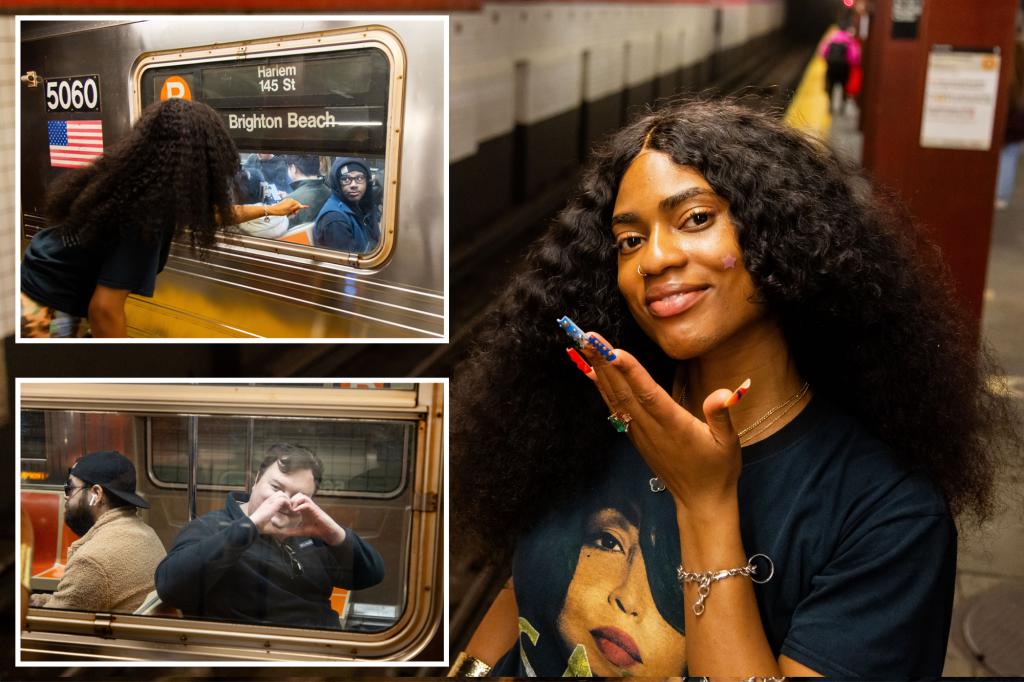 Exclusive | Meet The Woman Who Blows Kisses To Unsuspecting Subway Riders In NYC - See How They React