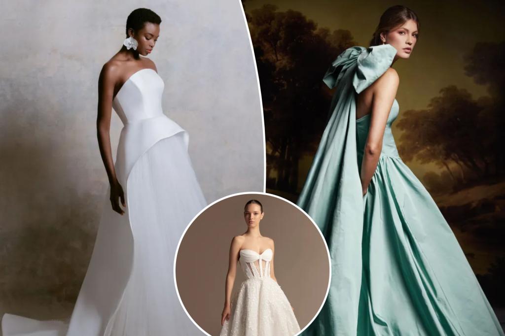 Step up in these on-trend wedding dresses