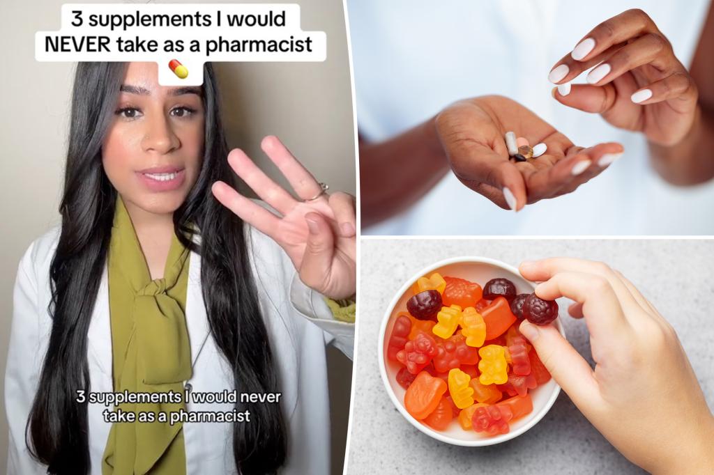 I'm a pharmacist and would never take these 3 supplements - beware of a viral social media trend