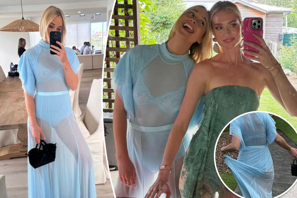 Influencer sparks fury after wearing 'crazy' see-through wedding dress