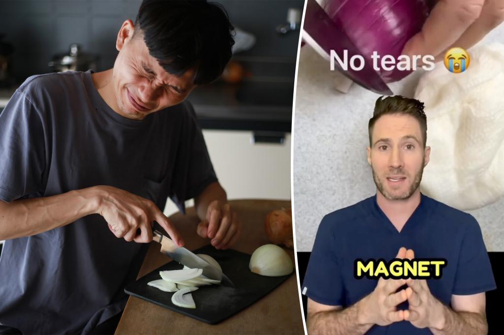 I'm a Doctor - How to Stop Crying When Chopping Onions Using This Paper 'Magnet' Trick